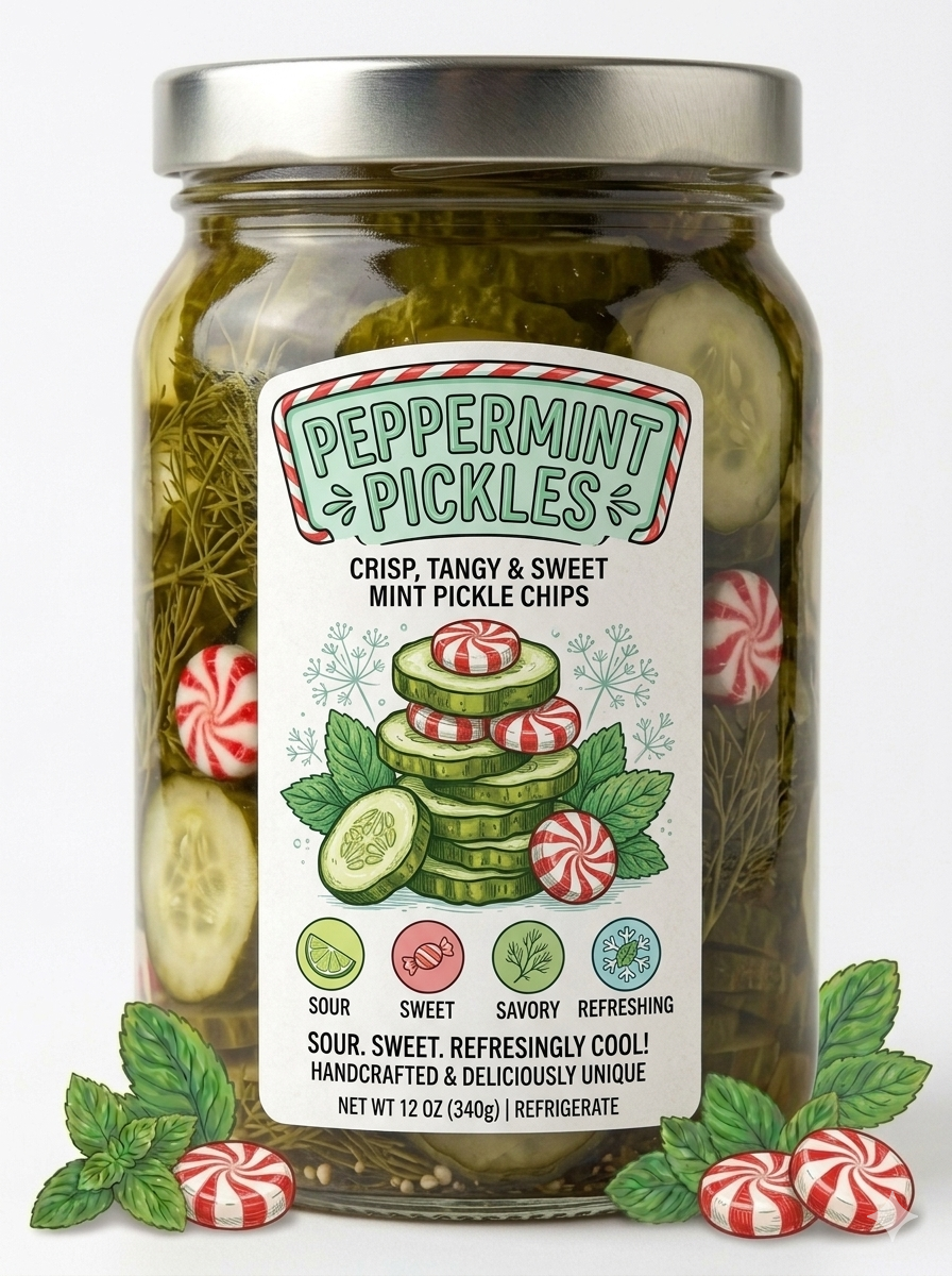 Peppermint Sweet Pickles