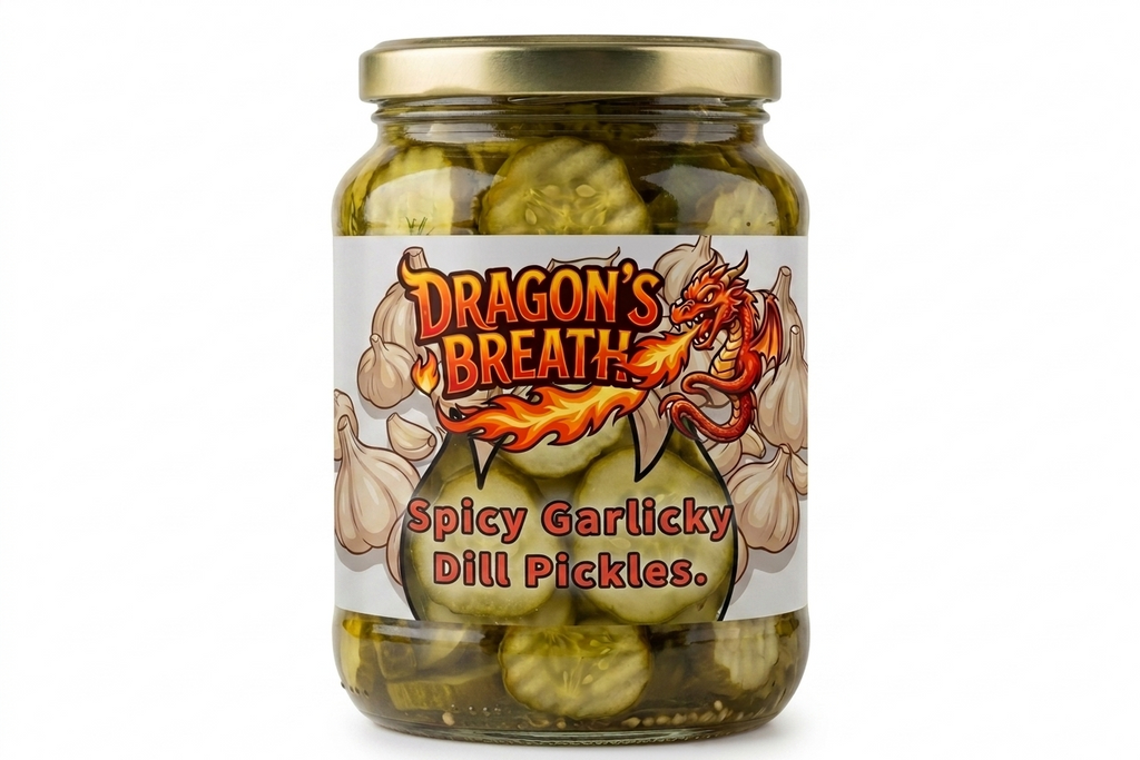Dragon's Breath (spicy Garlicky Jalapeño & Habanero Pickles
