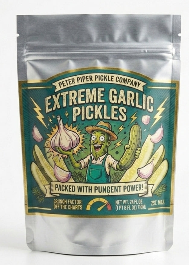 Extreme Garlic (Dried Pickle Chips)